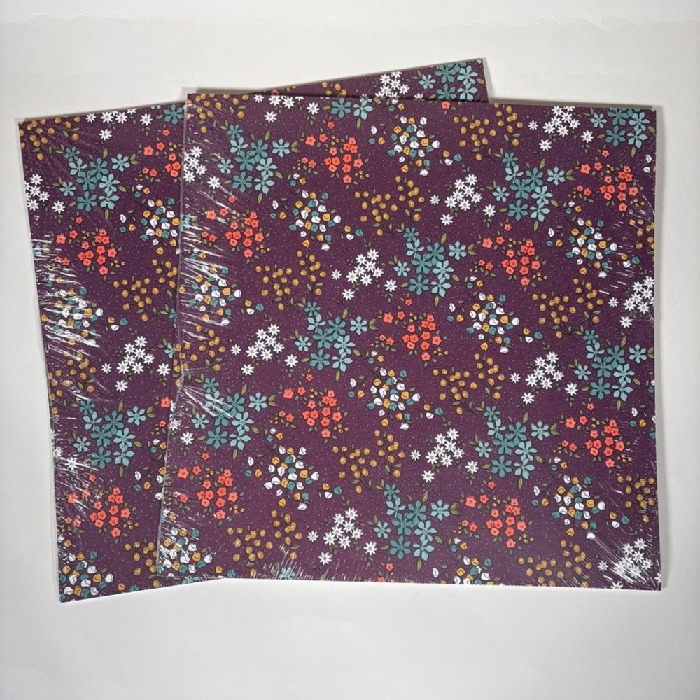 2 Stampin Up Wildflower Fields Designer Series‎ Paper 12x12 24 Sheets 141022